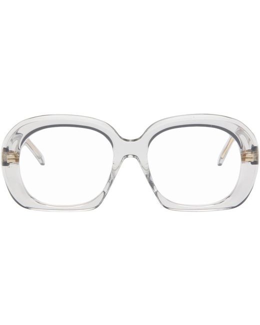 Loewe Black Gray Curvy Glasses for men