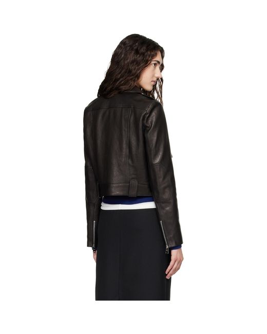 Khaite Black Cordelia Leather Jacket