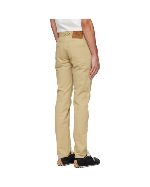 Burberry Natural Logo Patch Jeans for men