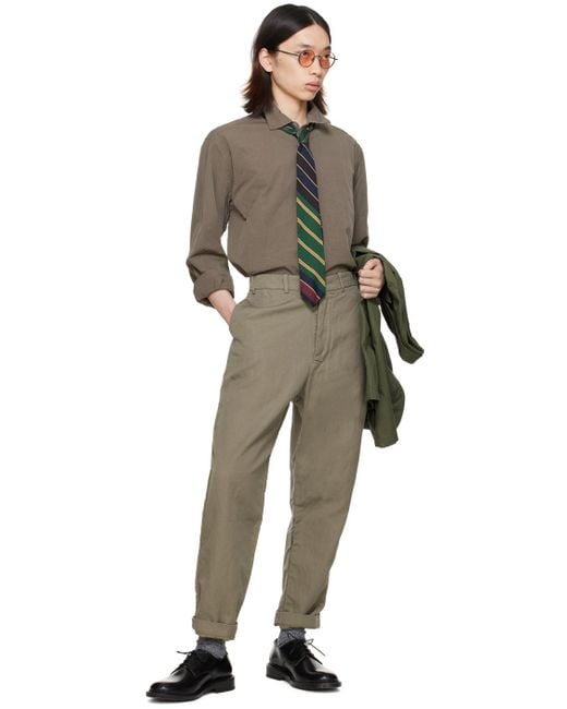 Casey Casey Natural Ah Trousers for men