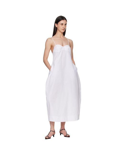 Robe Midi Ample Blanche Rohe en coloris Black