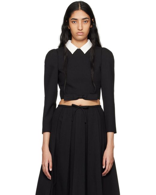 ShuShu/Tong Black Bow Knot Blouse