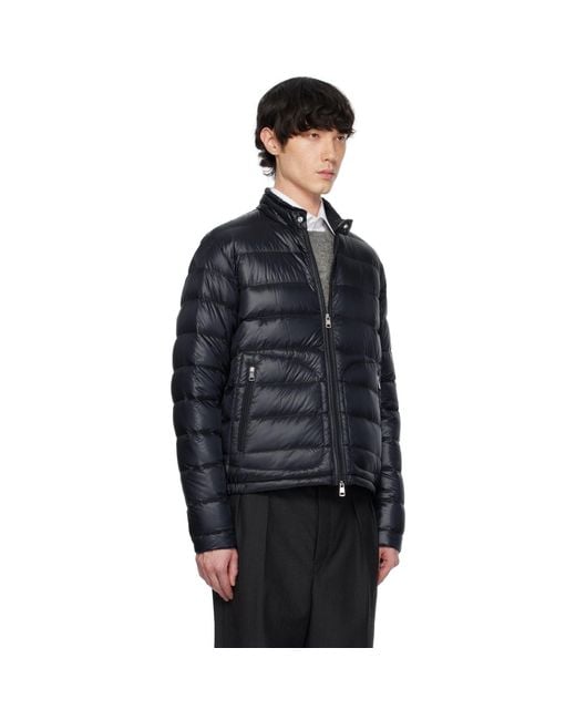 Moncler Black Acorus Short Down Jacket for men