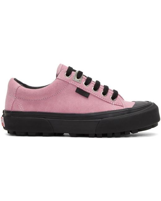 vans pink tennis shoes