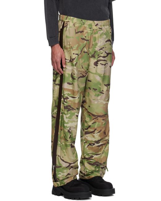 1017 ALYX 9SM Green Side Zip Trousers for men