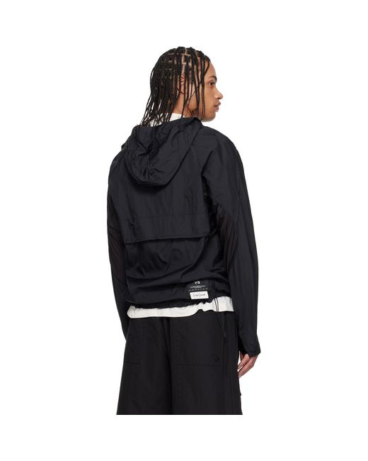 Y-3 Black Running Jacket for men