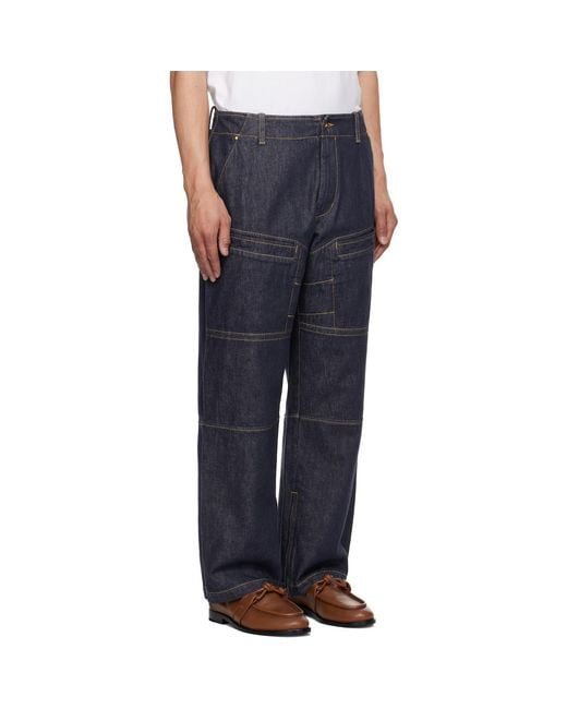 Moncler Genius Blue Mercedes-Benz By Nigo Paneled Jeans for men