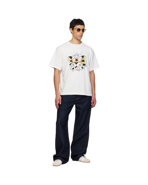 KENZO White Paris Wild Tiger' Oversized T-Shirt for men