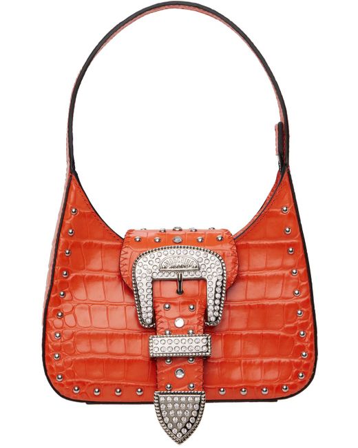 Moschino Jeans Red Embellished Bag