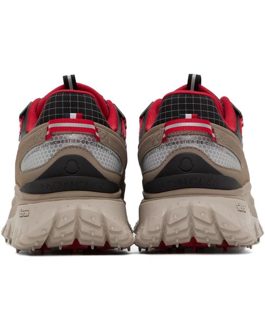 Moncler Black & Beige Trailgrip Gtx Low Sneakers for men