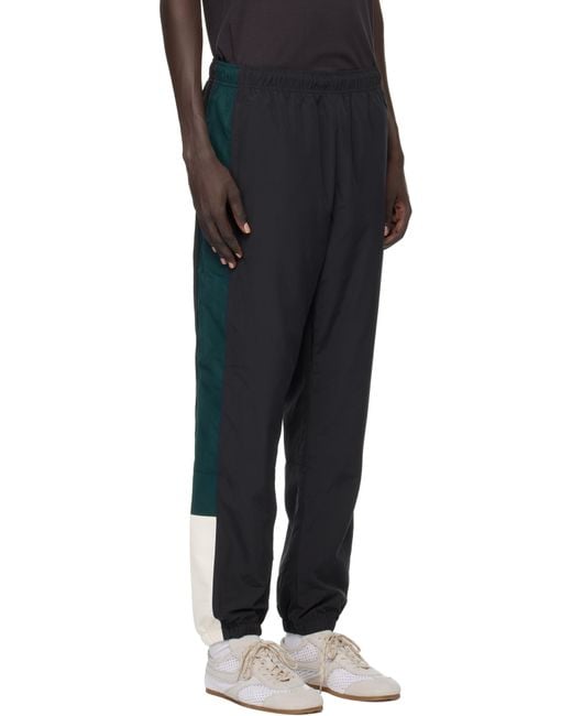 Lacoste Black Color Block Track Pants for men