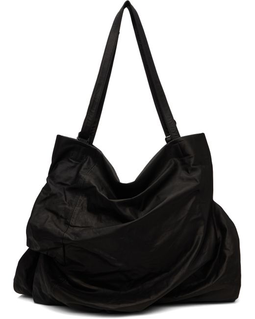 Yohji Yamamoto Black Unevenness Tote