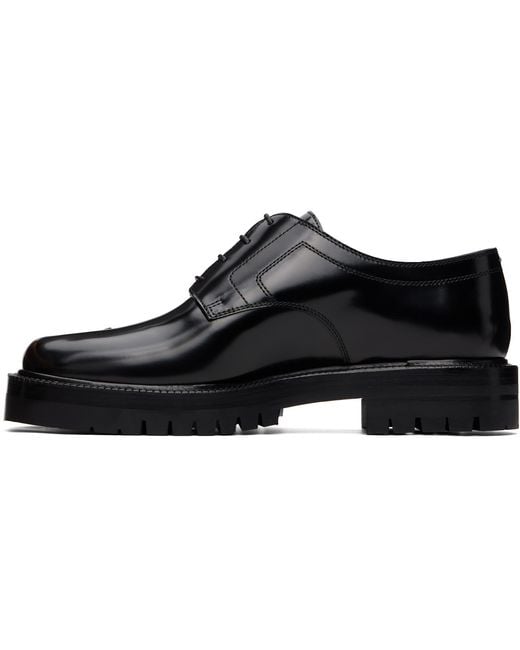 Maison Margiela Black Tabi Lace-Up Derbys for men