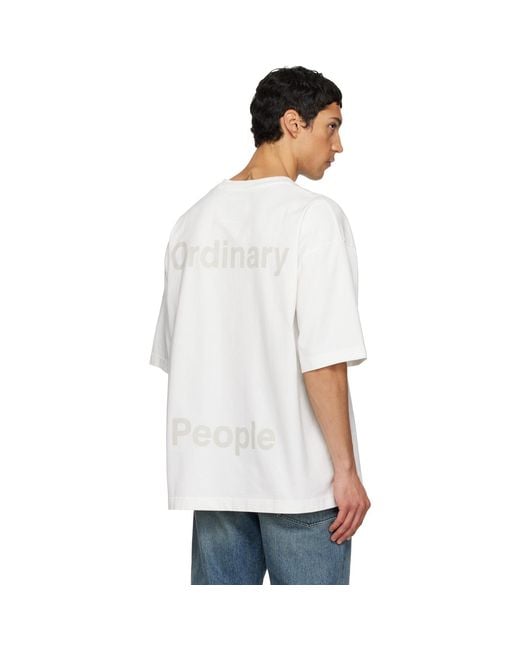 Maison Mihara Yasuhiro White Horse Printed T-Shirt for men