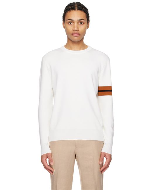 Zegna Multicolor White Stripe Sweatshirt for men