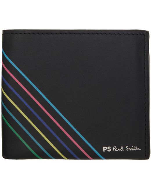 Portefeuille noir à fente pour billets et à rayures sports PS by Paul Smith pour homme en coloris Black