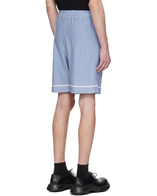 Short De Pyjama Bleu En Tricot Charles Jeffrey pour homme en coloris Blue