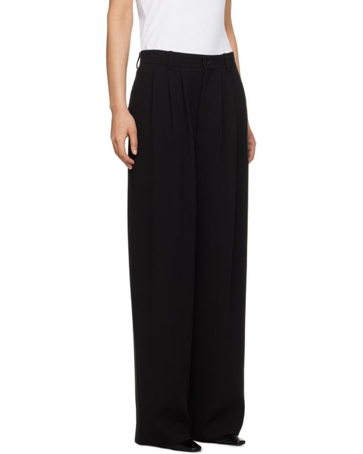 The Row Black Rufos Trousers