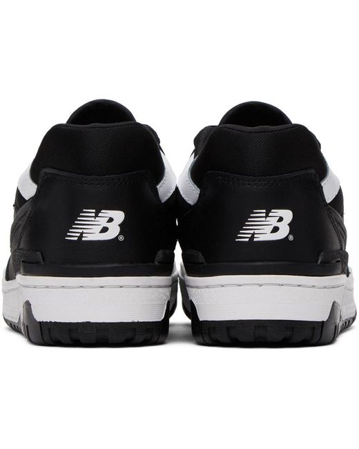 New Balance Black & White Bb550 Sneakers for men