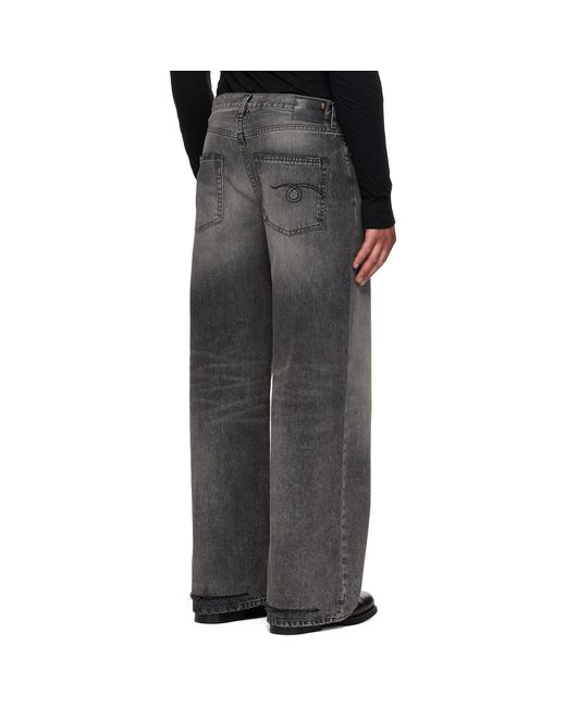 R13 Black D'Arcy Loose Jeans for men
