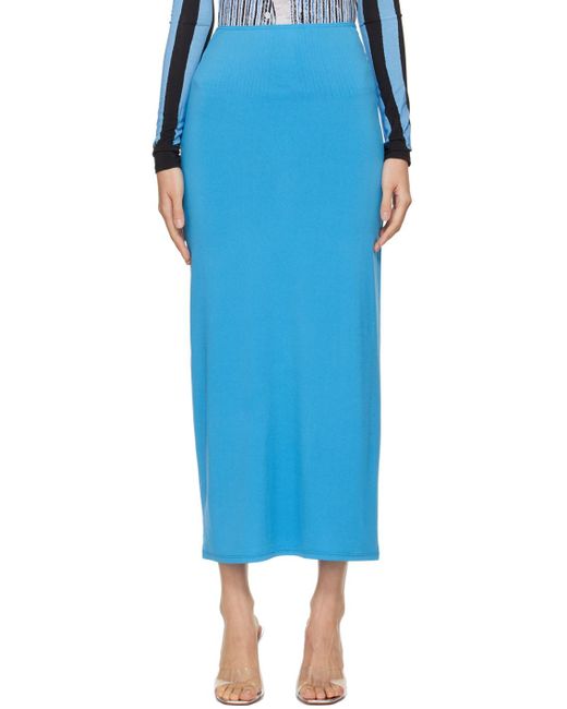 Miaou Blue Chiara Maxi Skirt