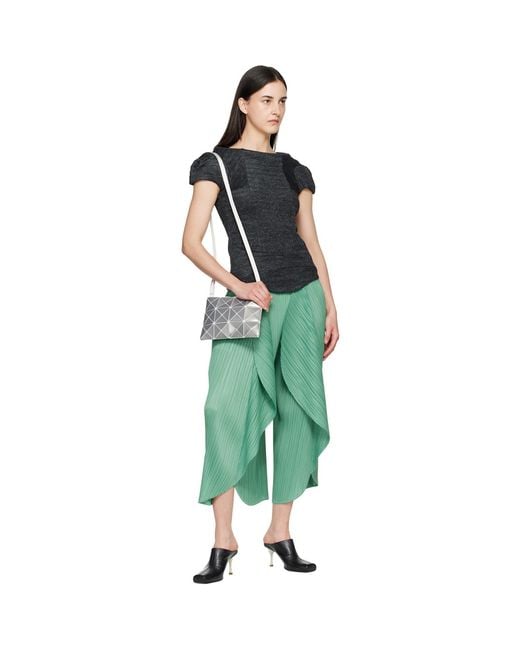 Issey Miyake Gray Lucent Metallic Bag