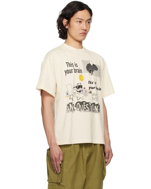 STORY mfg. Natural Off- Grateful Ss T-Shirt for men