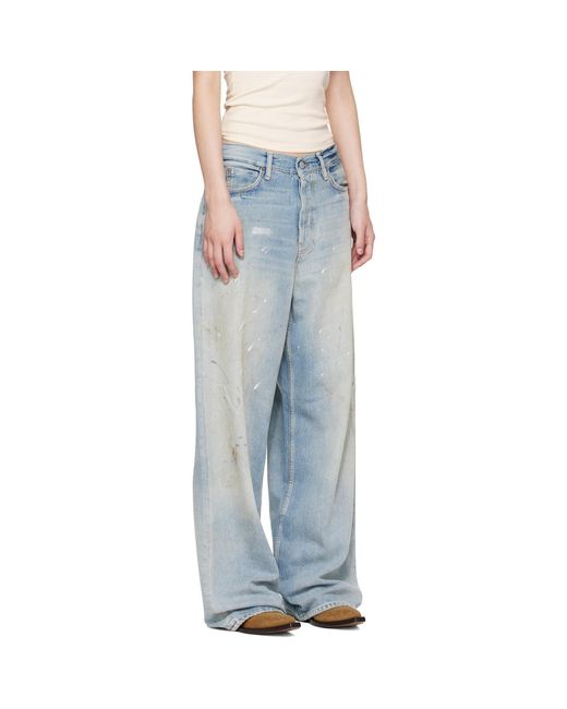 Acne Black Loose Fit 1981 Jeans
