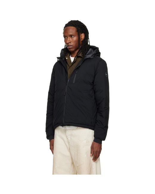 Canada Goose Black Lodge Hoodie Down Jacket for men