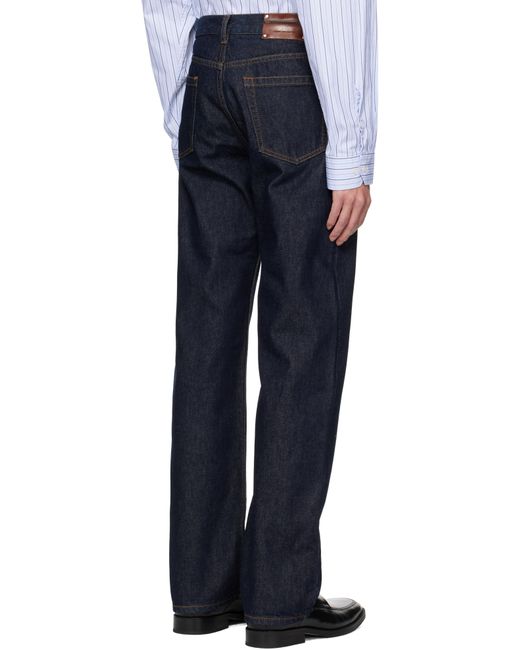 メンズ Dries Van Noten ネイビー ファイブポケット ジーンズ Blue