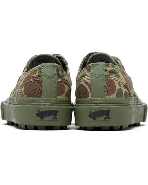 (w)taps Green Khaki Vans & Oamc Edition Seylynn Sneakers for men