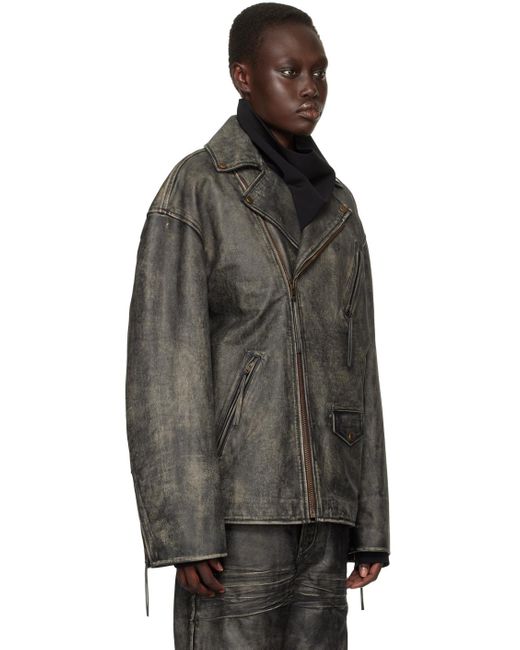 Acne Studios バイカー レザージャケット ブラック | Lyst