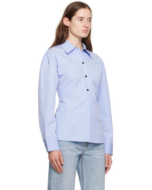 Alexander Wang Blue Paneled Shirt