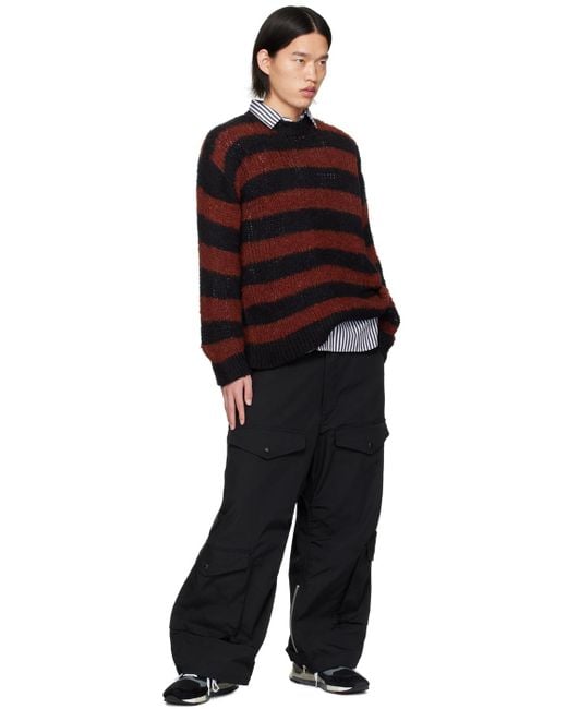 Junya Watanabe Red Striped Sweater for men