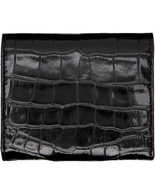Vivienne Westwood Black Orb Clasp Wallet for men