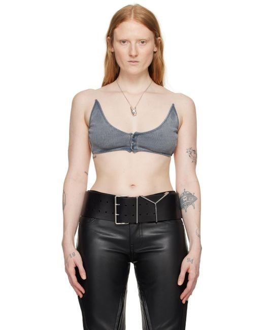 Y. Project Invisible Strap Bralette in Black