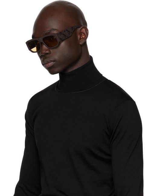 Fendi Black Brown Shadow Sunglasses for men