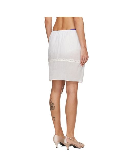 Fruity Booty White Lace Trim Bloomer Midi Skirt