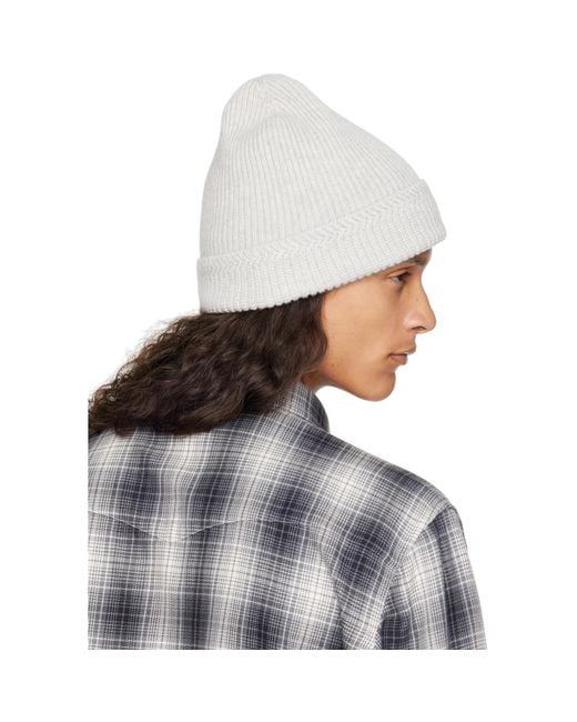 Tom Ford Blue Cashmere Knitted Beanie for men