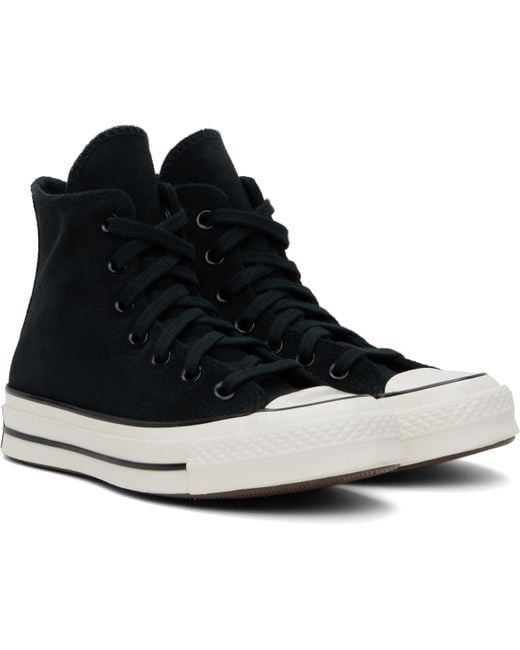 Converse Black Chuck 70 Heritage Color Suede Sneakers