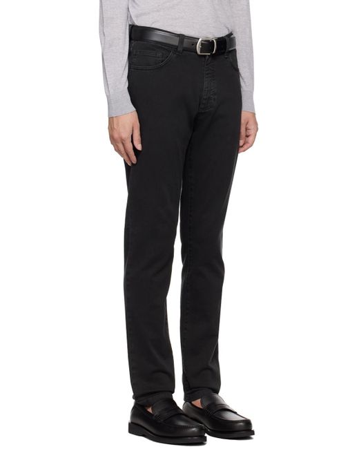 Jean 213 noir Zegna pour homme en coloris Black