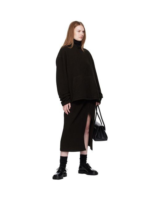 Pull À Capuche Brun En Molleton Rier en coloris Black