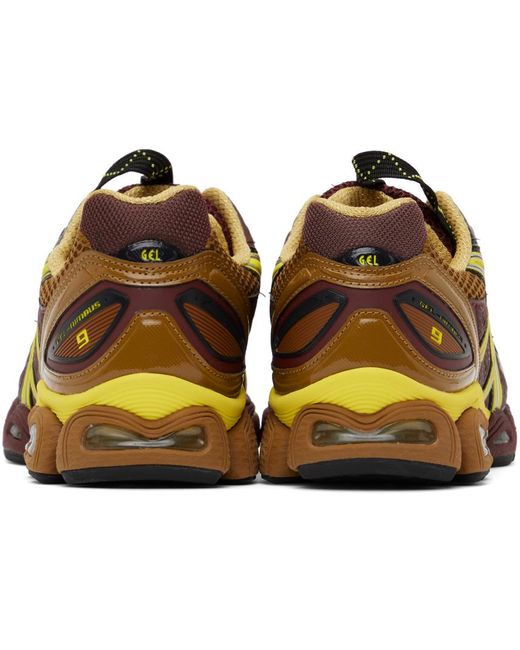Baskets Gel-Nimbus 9 Brun Et Jaune Asics pour homme en coloris Black