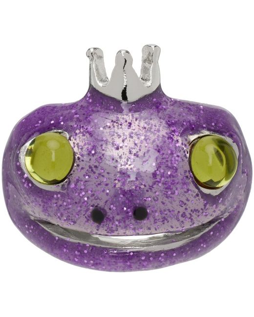 Collina Strada Purple Frog Prince Ring