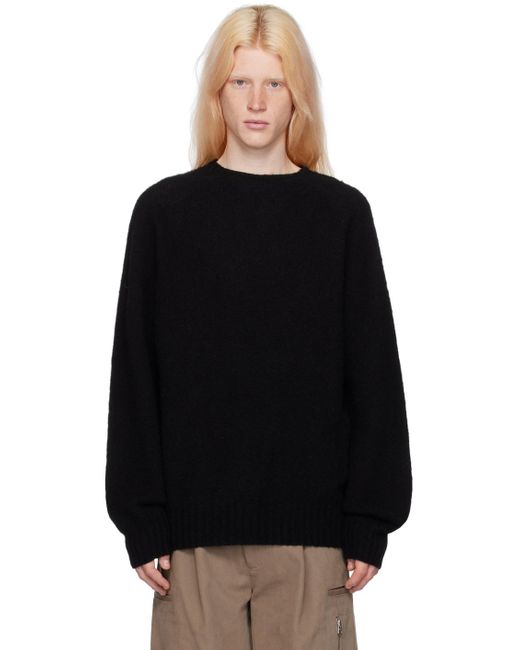 YMC Black Suededhead Sweater for men
