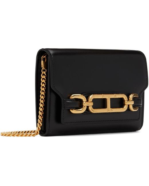 Tom Ford Black Small Whitney Leather Bag