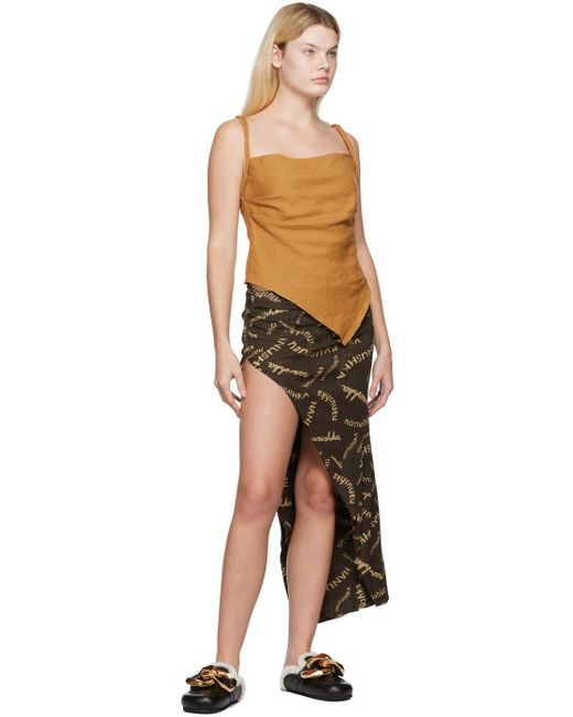 Nanushka Multicolor Taina Midi Skirt