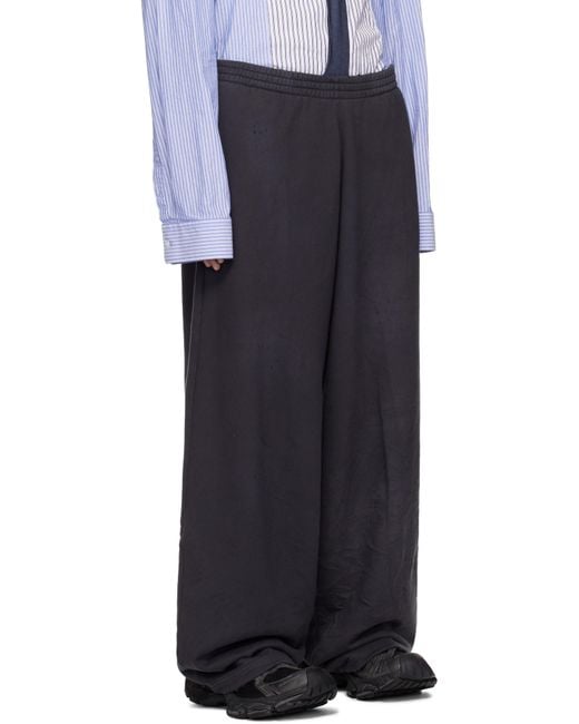 メンズ Balenciaga ブラック Planet Earth スウェットパンツ Black