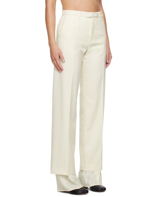 MM6 by Maison Martin Margiela Off-white Layered Trousers