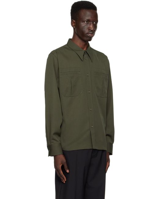 Chemise d'uniforme verte BERNER KUHL pour homme en coloris Black